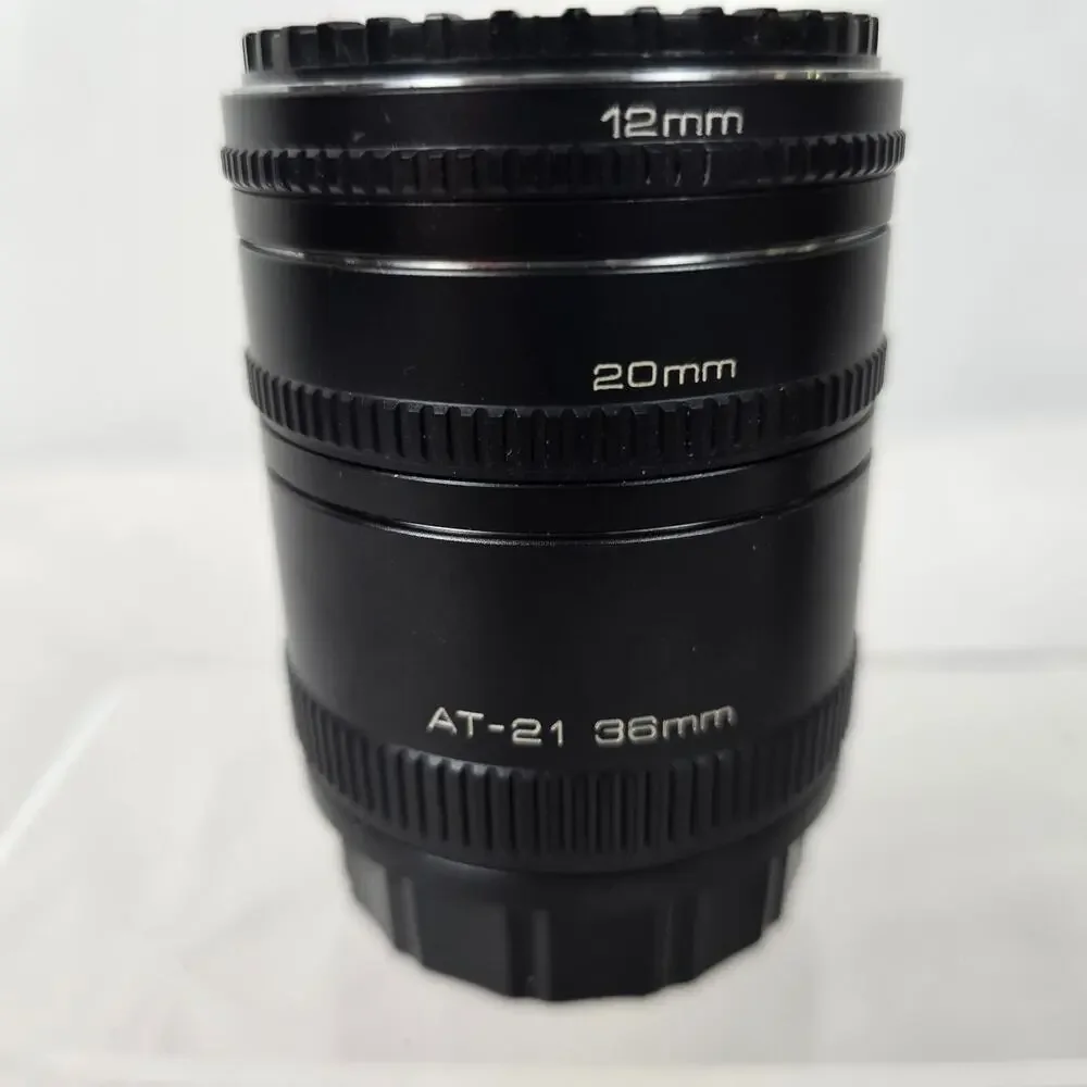 Vivitar OM Auto Extension Threaded Tube AT-21 36mm 20mm 12mm - Japan + Case